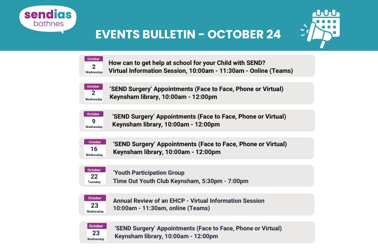 Image of events bulletin